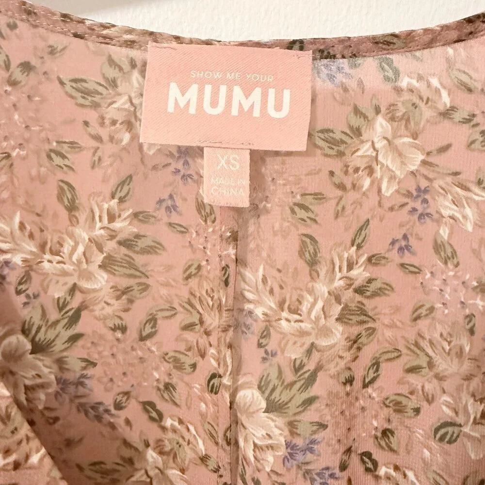 Show Me Your Mumu 'Kimmy' Tie Top in Floral Print Mix